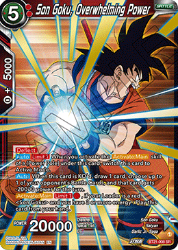 BT21-008 - Son Goku, Overwhelming Power - Super Rare