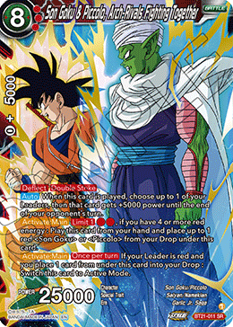 BT21-011 - Son Goku & Piccolo, Arch-Rivals Fighting Together - Super Rare
