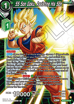 BT21-073 - SS Son Goku, Assisting His Son - Rare FOIL