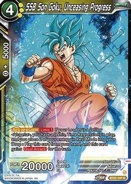 BT21-107 - SSB Son Goku, Unceasing Progress - Rare FOIL