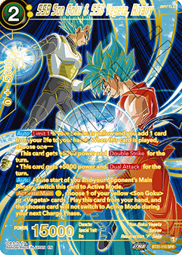 BT21-110 - SSB Son Goku & SSB Vegeta, Rivalry - Special Rare