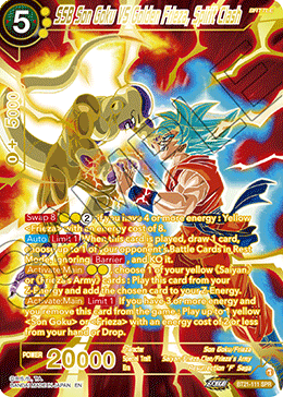 BT21-111 - SSB Son Goku VS Golden Frieza, Spirit Clash - Special Rare