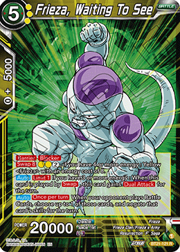 BT21-121 - Frieza, Waiting To See - Rare FOIL