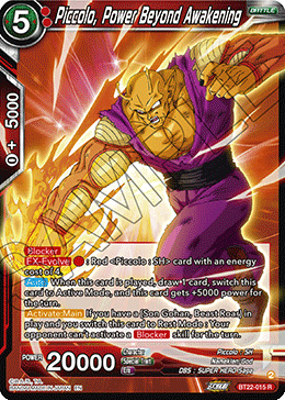 BT22-015 - Piccolo, Power Beyond Awakening - Rare FOIL