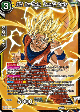 BT22-107 - SS2 Son Goku, Counter Strike - Rare FOIL