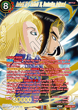 BT23-022 - Android 17 & Android 18, Domination Achieved - Special Rare