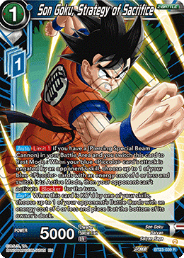 BT23-039 - Son Goku, Strategy of Sacrifice - Rare FOIL
