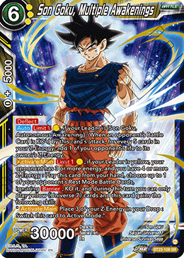BT23-109 - Son Goku, Multiple Awakenings - Super Rare