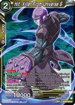 BT23-123 - Hit, Killer From Universe 6 - Common