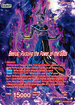 BT24-002 - Beerus, Pursuing the Power of the Gods - Special Leader Rare