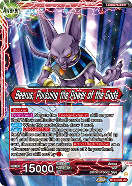 BT24-002 - Beerus, Pursuing the Power of the Gods - Leader - Uncommon