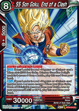 BT24-010 - SS Son Goku, End of a Clash - Rare