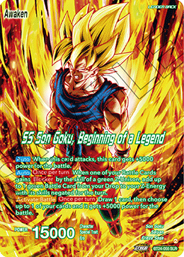 BT24-055 - SS Son Goku, Beginning of a Legend - Special Leader Rare