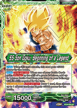 BT24-055 - SS Son Goku, Beginning of a Legend - Leader - Uncommon