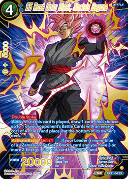 EX21-04 - SS Rose Goku Black, Mortals Begone - Expansion Rare ALT ART GOLD STAMPED