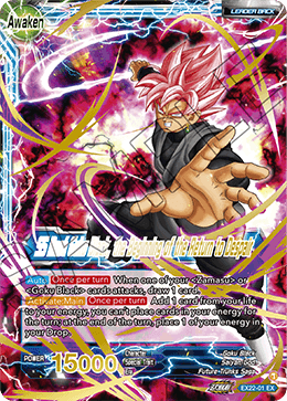 EX22-01 - SS Rose Goku Black, the Beginning of the Return to Despair - Leader - Expansion Rare GOLD STAMPED