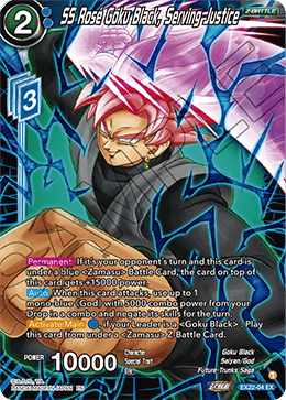EX22-04 - SS Rose Goku Black, Serving Justice - Expansion Rare GOLD STAMPED