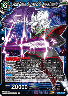 EX22-06 - Fused Zamasu, the Power of the Gods is Complete - Expansion Rare SILVER FOIL