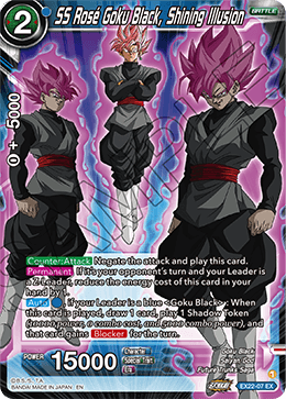 EX22-07 - SS Rose Goku Black, Shining Illusion - Expansion Rare SILVER FOIL