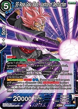 EX22-08 - SS Rose Goku Black, Justice of Destruction - Expansion Rare SILVER FOIL