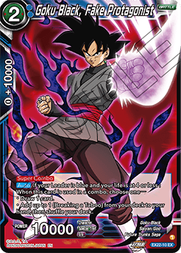 EX22-10 - Goku Black, Fake Protagonist - Expansion Rare SILVER FOIL