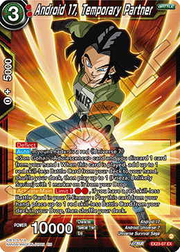 EX23-07 - Android 17, Temporary Partner - Expansion Rare FOIL