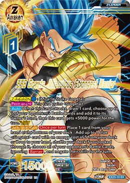 EX23-10 - SSB Gogeta, Miraculous Strongest Warrior - Expansion Rare GOLD STAMPED