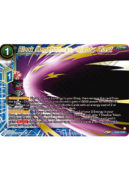 EX23-12 - Black Kamehameha, Mighty Blast - Expansion Rare GOLD STAMPED