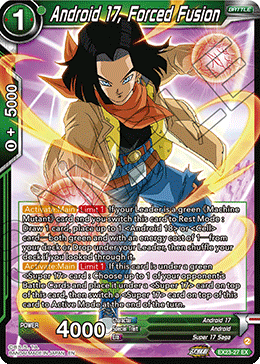 EX23-27 - Android 17, Forced Fusion - Expansion Rare FOIL