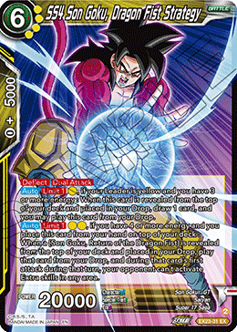 EX23-31 - SS4 Son Goku, Dragon Fist Strategy - Expansion Rare FOIL