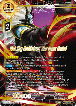 EX23-37 - Dark King Mechikabura, Time Power Revival - Expansion Rare GOLD STAMPED