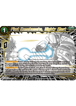 EX23-38 - First Kamehameha, Mighty Blast - Expansion Rare GOLD STAMPED