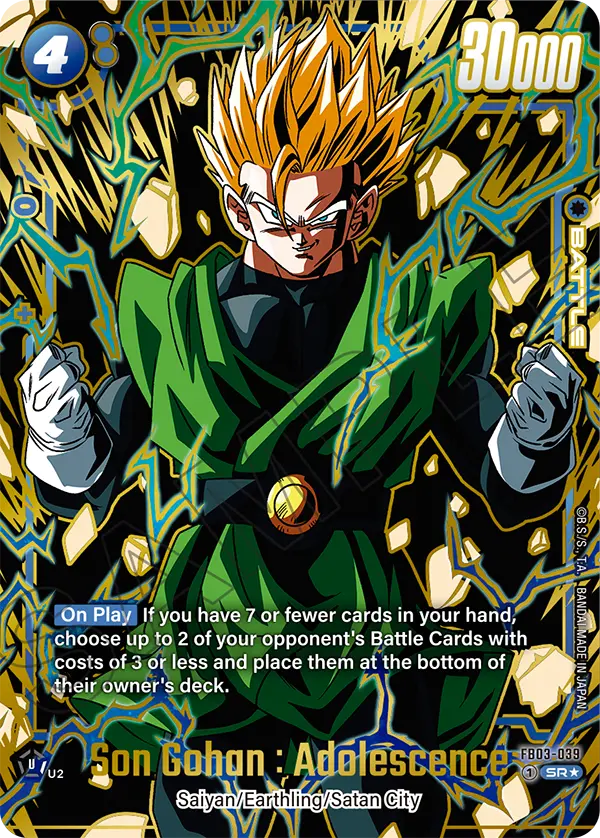 FB03-039 - Son Gohan : Adolescence - Super Rare ALT ART (Special