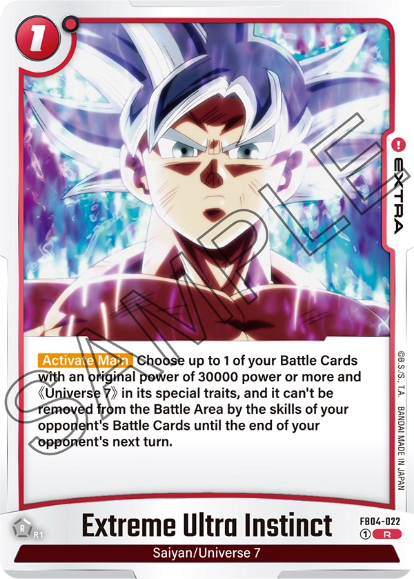 goku pokemon card FB04-022 - Extreme Ultra Instinct