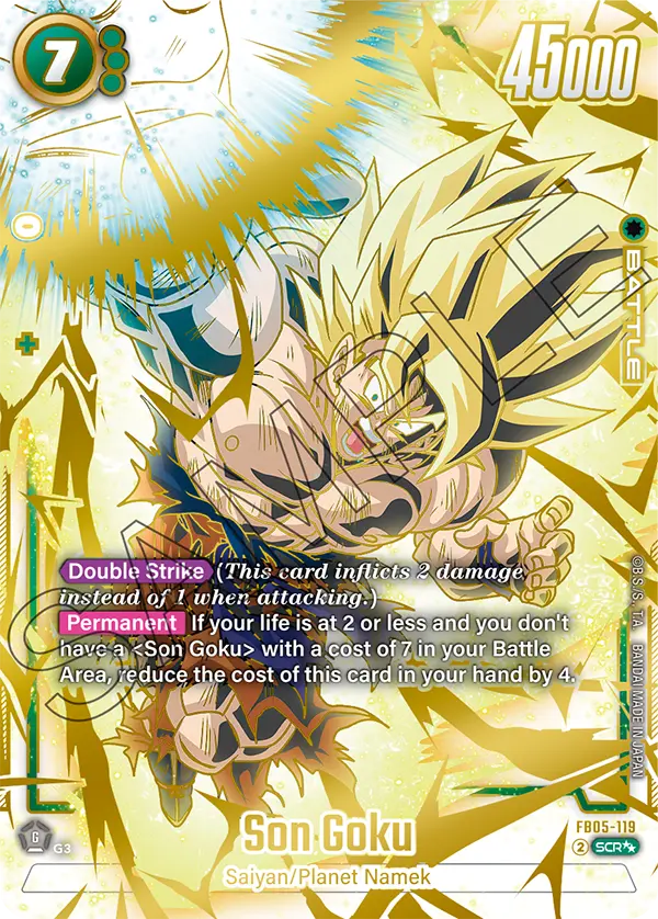 FB05-119 - Son Goku - Secret Rare SUPER ALT ART Collectors Company FB05-119 - Son Goku - Secret Rare SUPER ALT ART Collectors Company