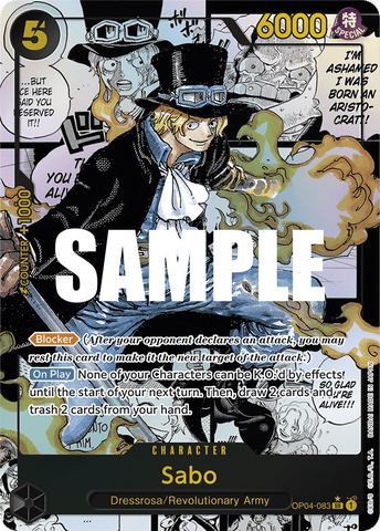 OP04-083 - Sabo - Super Rare Alt Art (Manga)