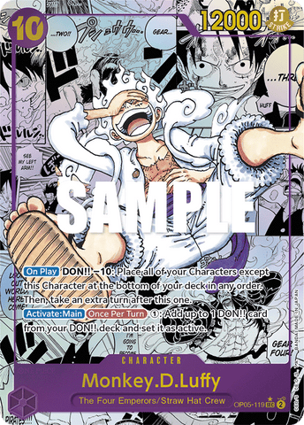 OP05-119 - Monkey.D.Luffy - Secret Rare Alt Art (Manga)