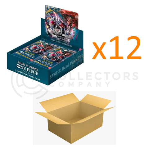 [PRE-ORDER] One Piece CG - OP03 Pillars of Strength Booster Box CASE (x12 Boxes) - Sealed