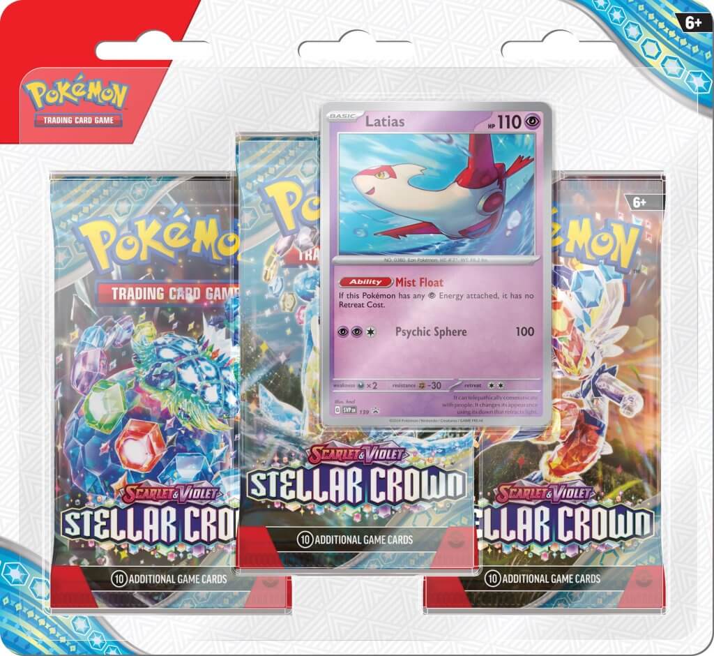 PRE-ORDER] Pokemon - Scarlet & Violet - Stellar Crown Three Booster B   Collectors Company