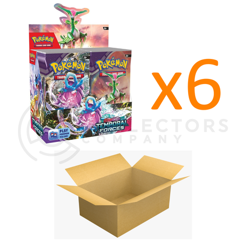 [PRE-ORDER] Pokemon - Scarlet & Violet - Temporal Forces Booster Box CASE (x6 Boxes) - Sealed