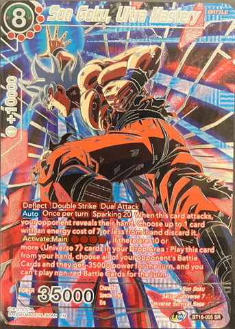 BT16-005 - Son Goku, Ultra Mastery - Super Rare Alt Art