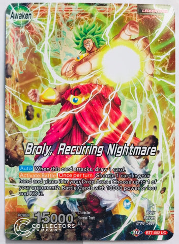 BT7-002 - Broly, Recurring Nightmare - Leader - Uncommon
