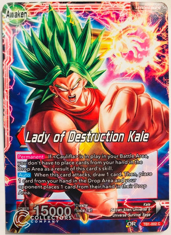 TB1-002 - Lady of Destruction Kale - Leader - Common
