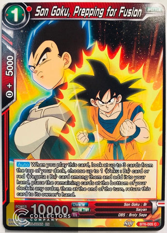 BT6-005 - Son Goku, Prepping for Fusion - Common