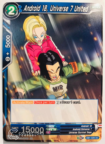 DB1-029 - Android 18, Universe 7 United - Uncommon