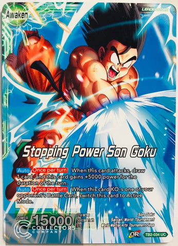 TB2-034 - Stopping Power Son Goku - Leader - Uncommon