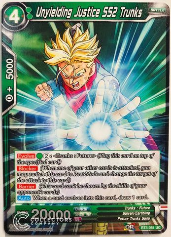 BT3-061 - Unyielding Justice SS2 Trunks - Uncommon