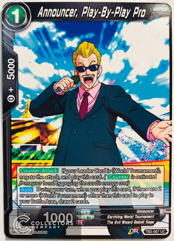 TB2-067 - Announcer, Play-By-Play Pro - Uncommon
