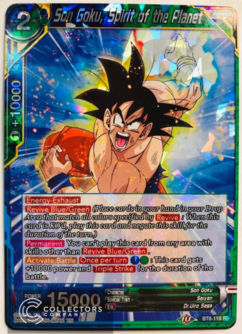 BT8-118 - Son Goku, Spirit of the Planet - Rare