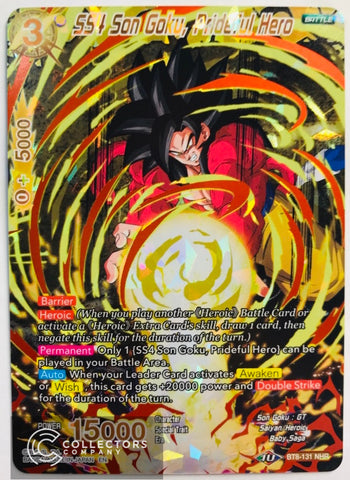 BT8-131 - SS4 Son Goku, Prideful Hero - Noble Hero Rare